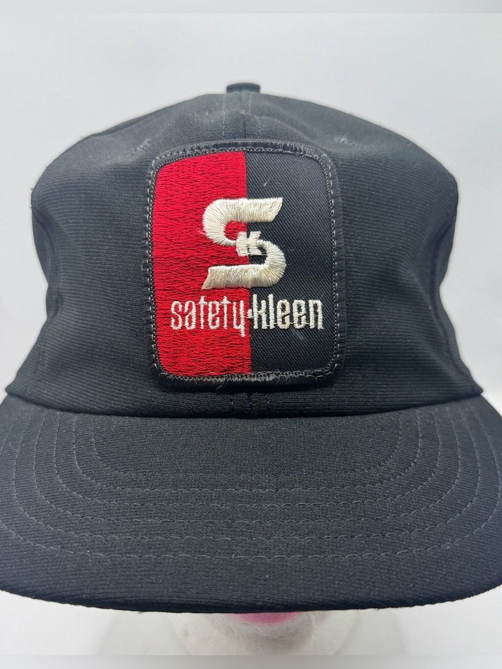 Vintage Safety-Kleen Snapback Hat USA Made Industrial Workwear Patch Cap Black